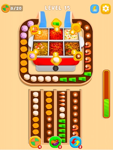 Sizzling Hotpot Go Food Match iPad screenshot
