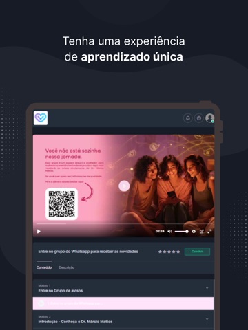 Escola da Saúde iPad screenshot
