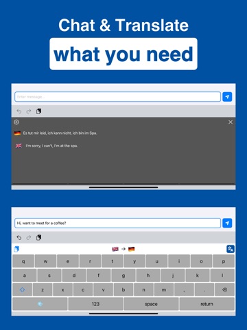 AI Chat & Translate Keyboard iPad screenshot
