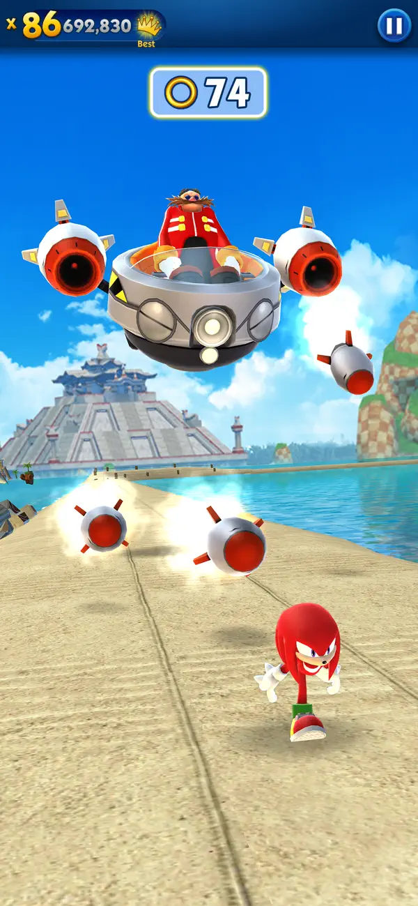 Sonic Dash: Endloser Lauf iPhone Spiel Screenshot 3 – Spiele