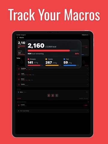 Motion Workout Tracker iPad screenshot