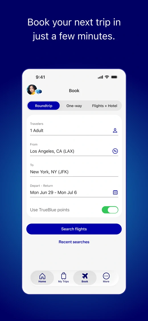 JetBlue screenshot 7