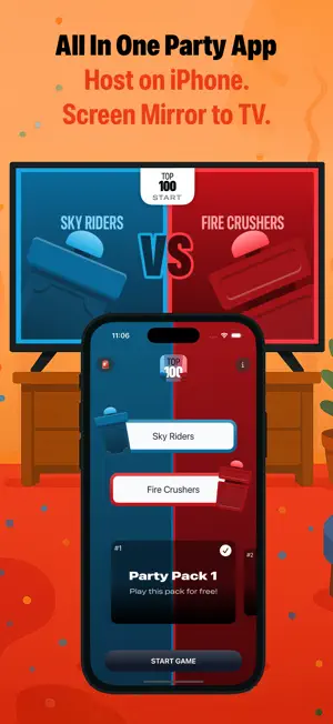 Top 100 - Phone to TV Game screenshot 1