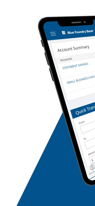 Blue Foundry Mobile Banking Screenshot 1 of 8