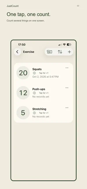 JustCount - Tap Counter screenshot 2
