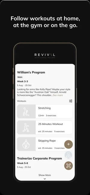 Revival Fitness Inc screenshot 2