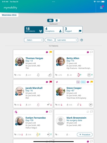 ZBEdge Clinician App iPad screenshot