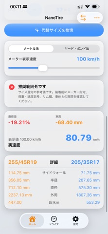 NanoTire のスクリーンショット