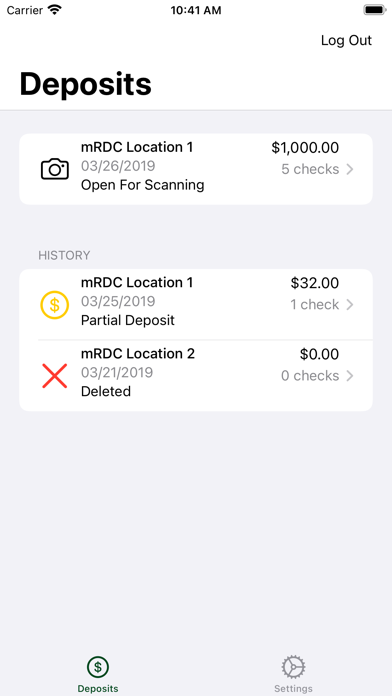 Horizon Bank mRDC Screenshot