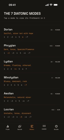 Guitar Mode Finder Screenshot 4 of 6