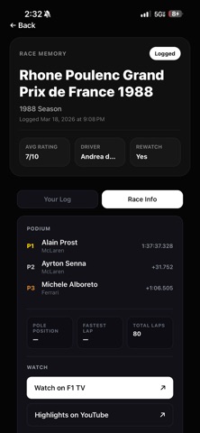 Slipstream: Race Diary screenshot