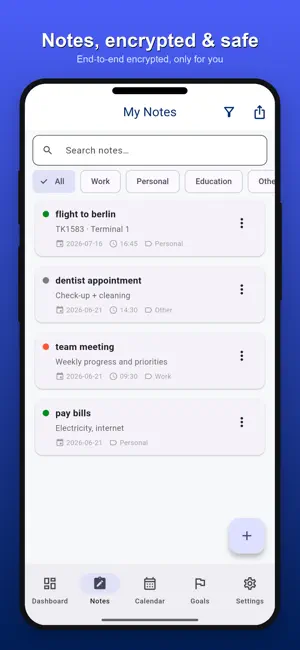 Sanal Ajanda: Calendar Notes screenshot 3