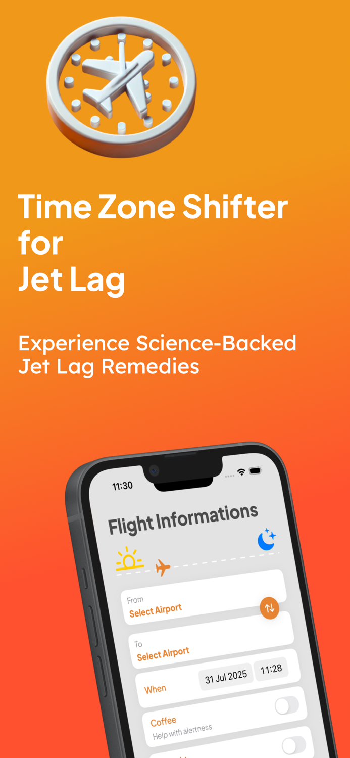 Time Zone Shifter for Jet Lag
