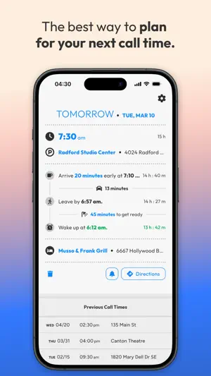 Call Time: Personal Manager screenshot 1