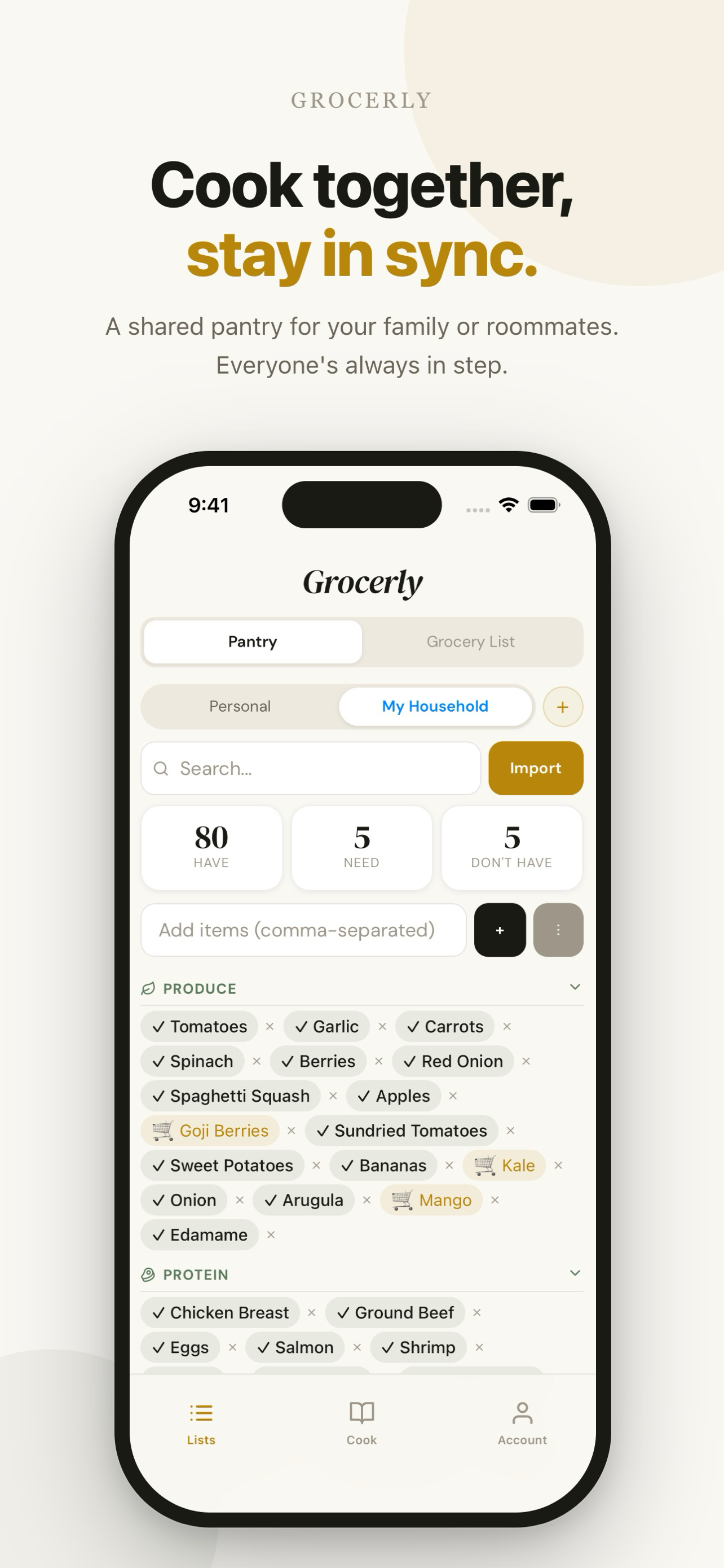 Grocerly: AI Recipe & Grocery screenshot 6