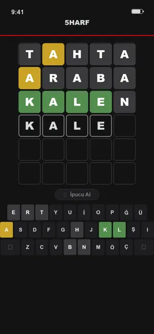 5Harf - Türkçe Kelime Oyunu screenshot 3