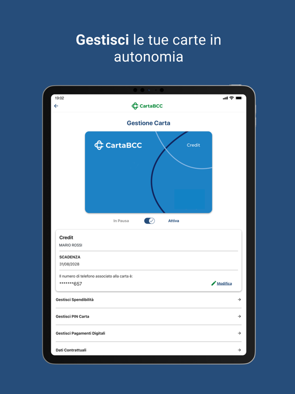 MyCartaBCC iPad screenshot 5 - Finance app