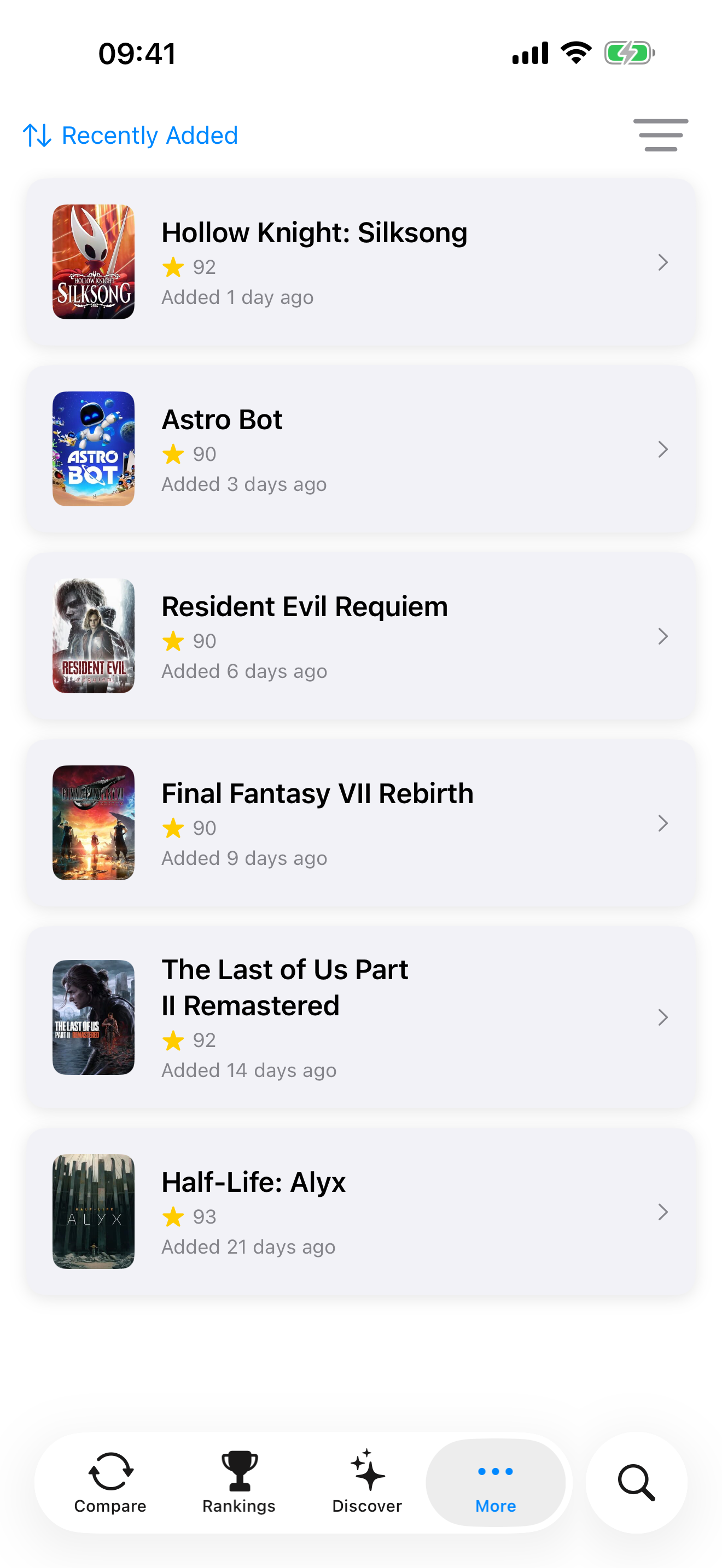 Rank your games screenshot 4