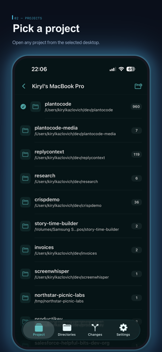PlanToCode Remote Screenshot 2 of 10