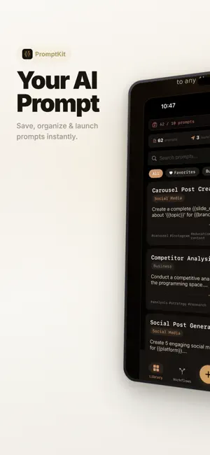 PromptKit: AI Prompt Manager screenshot 1
