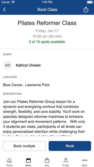 Blue Canoe ~ A Zen Gym Screenshot