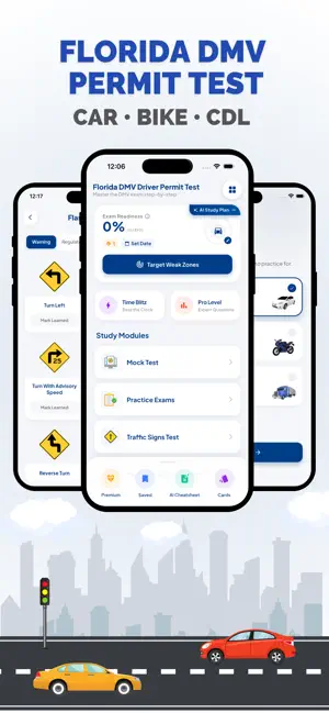 Florida DMV Permit Test Prep screenshot 1