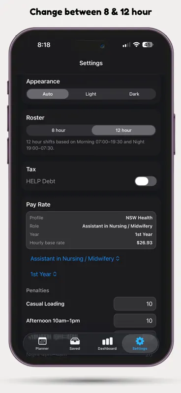 Casual Shift Planner screenshot 7 of 7