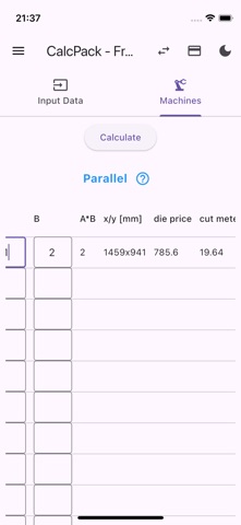 CalcPack calculating packaging Screenshot 8 of 8
