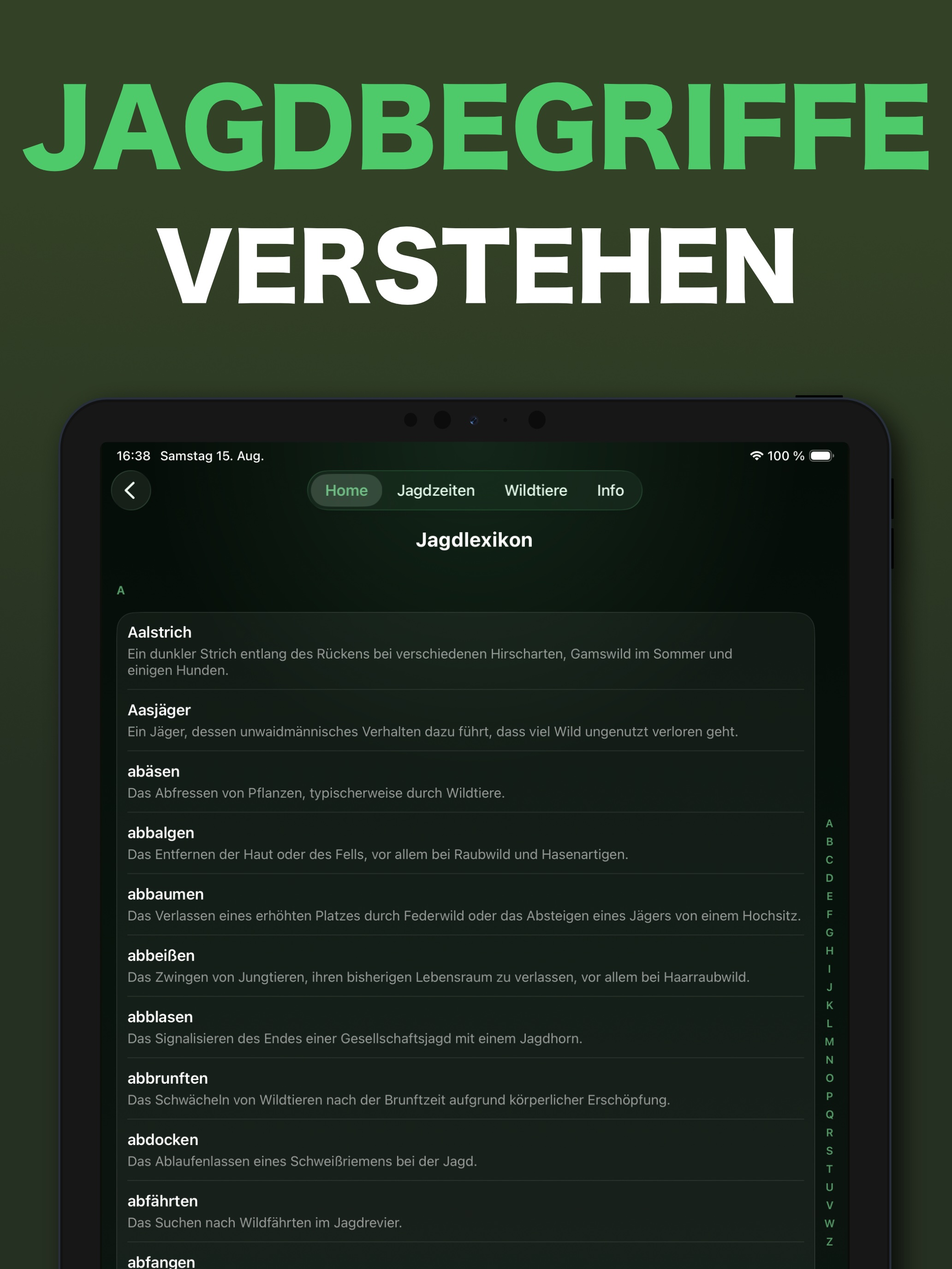Jagdzeiten App - Hunting Plus screenshot 13