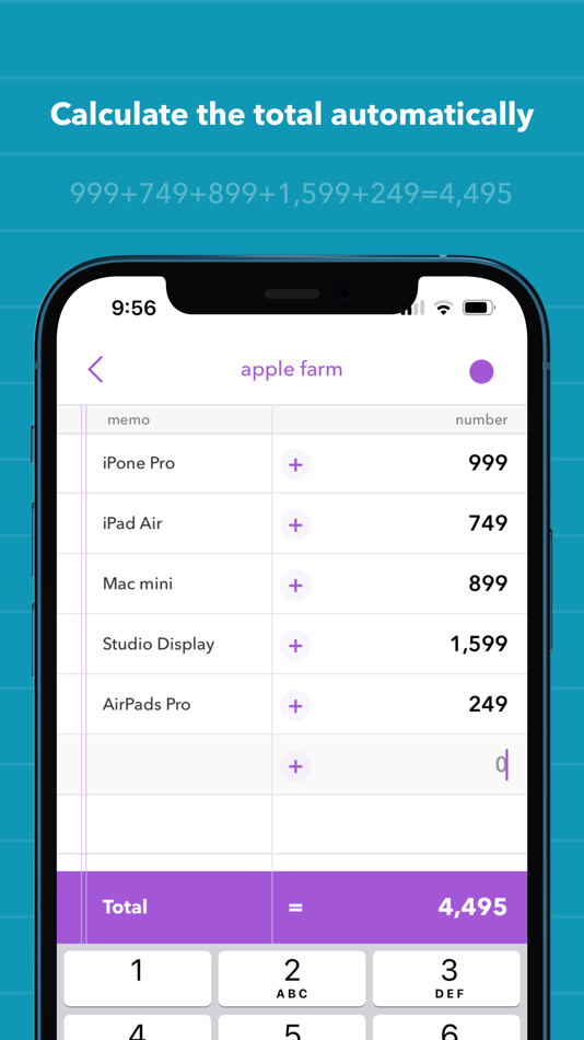#4. Memo Calc Pro, Memo Calculator (iOS) 由: SuperDG Inc.