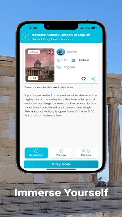 Tourific Self Guided Tours Screenshot