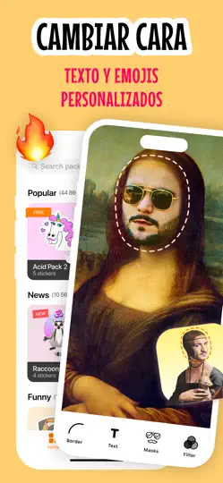 Captura de pantalla de Hacer Stickers - Sticker Maker en iPhone 2