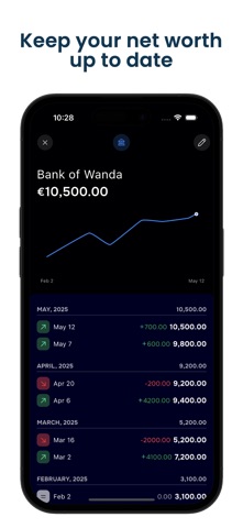 Net Worth Tracker - AssetView iPhone screenshot