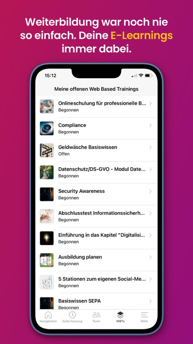 HELIX Personalmanagement Screenshot