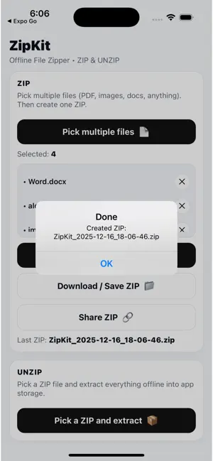 ZipKit: Offline File Zipper screenshot 3