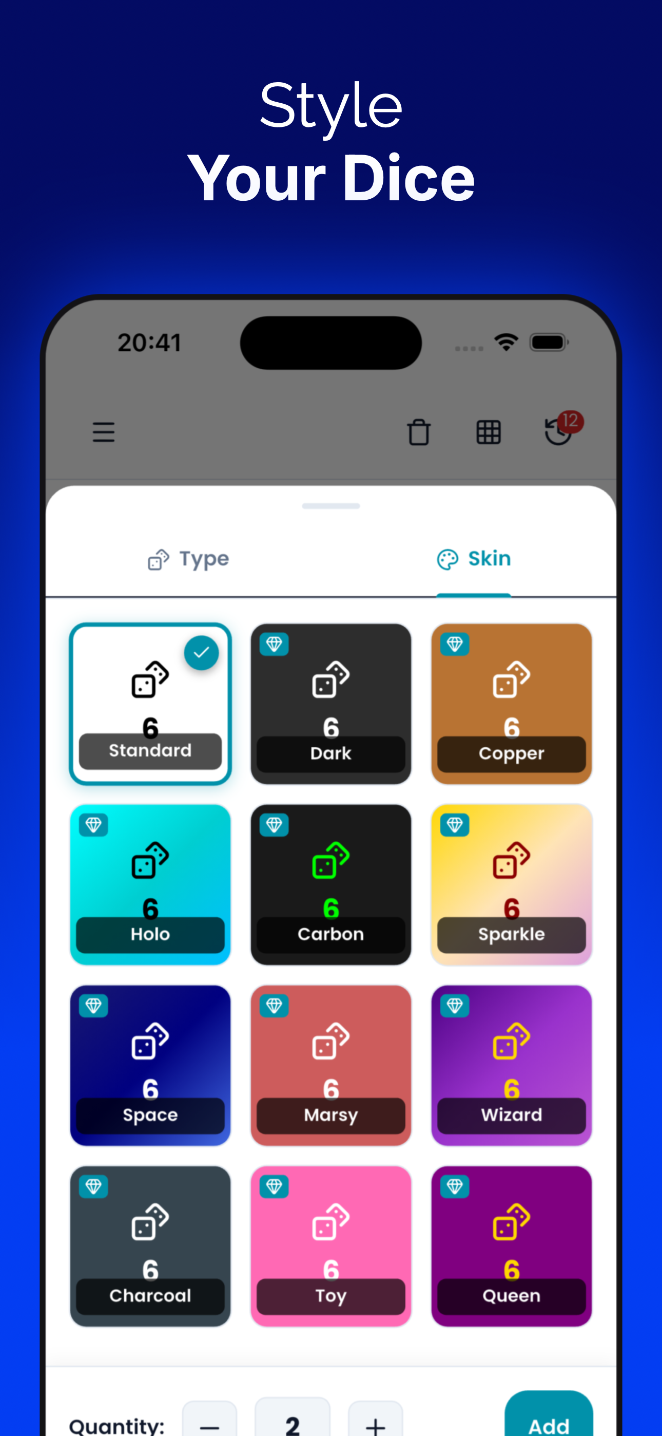 Dice Roller PRO+ screenshot 3