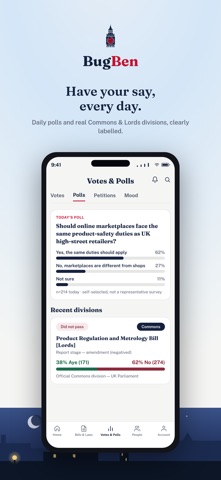 BugBen — Bills, MPs & Votes iPhone screenshot 4