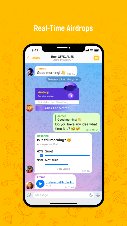 #3. Btok-Blockchain Messenger (iOS) 由: BTOK LTD