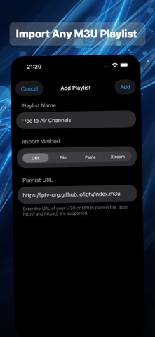 SNPlayer: IPTV Stream Player screenshot
