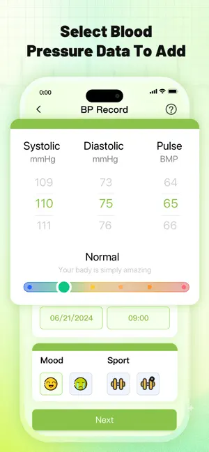 Blood Pressure:Health Daily iPhone screenshot 3