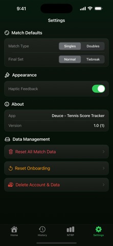 Deuce Tennis Score Screenshot 1 of 4