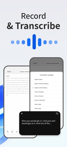 Voice to Text - Transcribe V2T iPhone screenshot