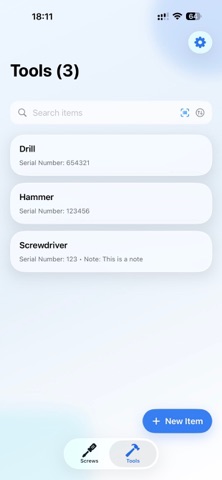 Inventaro screenshot