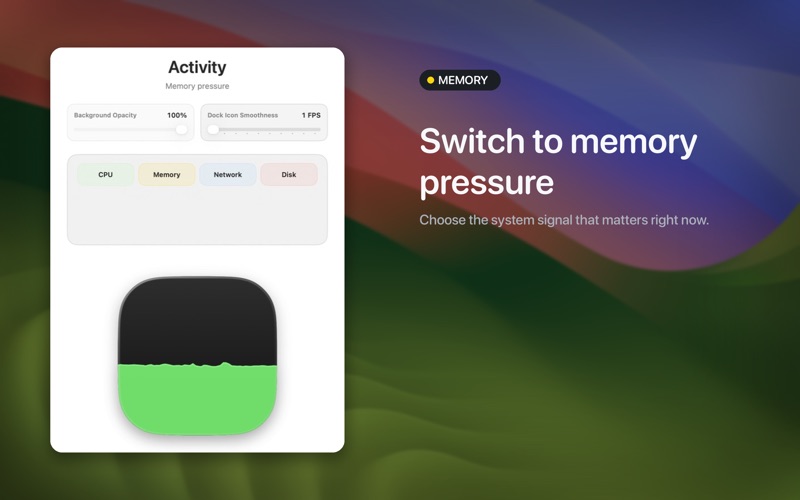 Activity Monitor+ iPhone screenshot