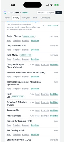 Decipher PMO — PM Toolkit screenshot 2