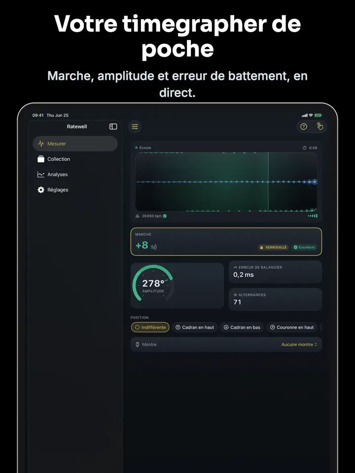 Ratewell sur iPad : capture d’écran 2 sur 6