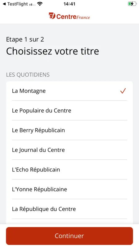 Centre France Le Journal screenshot 1 of 7