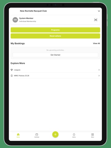 New Rochelle Racquet Club iPad screenshot
