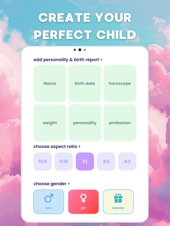 Bae: AI Baby Generator & Photo iPad screenshot 4 - Entertainment app