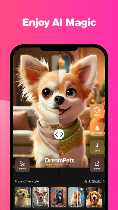 DreamPets: AI Pet Portrait Screenshot